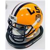 Image 2 : *AUTHENTIC* Joe Burrow Autographed LSU Tigers Schutt Mini Helmet With COA