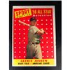 Image 1 : 1958 Topps - #489 Jackie Jensen AS Boston Red Sox Baseball Card
