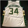 Image 1 : Giannis Antetokounmpo Signed Jersey (JSA COA)