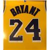 Image 2 : AUTOGRAPHED KOBE BRYANT 33x35 CUSTOM FRAMED LAKERS JERSEY (STEINER COA)