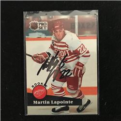 MARTIN LaPOINTE SIGNED NHL PRO SET HOCKEY CARD