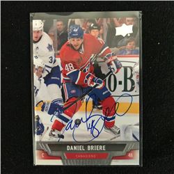 DANIEL BRIERE SIGNED UPPER DECK HOCKEY CARD