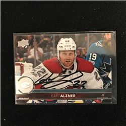 KARL ALZNER SIGNED UPPER DECK HOCKEY CARD