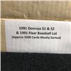 Image 2 : 1991 DONRUSS S1 & S2 w/ 1991 FLEER BASEBALL CARD LOT (APPROX 3200 CARDS)