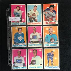 1970 OPC HOCKEY CARD LOT