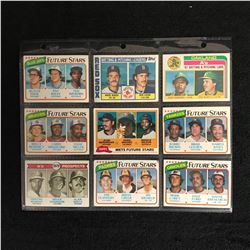 VINTAGE BASEBALL STARS CARD LOT
