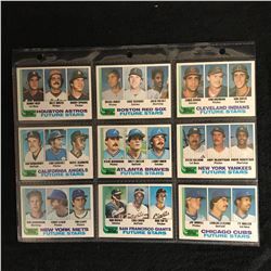 VINTAGE BASEBALL STARS CARD LOT