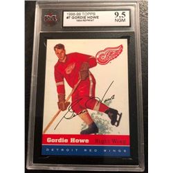 1998-99 TOPPS #7 GORDIE HOWE 1954 Reprint (9.5 NGM)