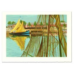 Laurent Marcel Salinas (1913-2010), "Sailboat" Limited Edition Serigraph, Numbered and Hand Signed w