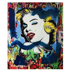 Nastya Rovenskaya- Mixed Media "Marilyn Monroe I"