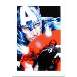 Stan Lee Signed, "Captain America #37" Numbered Numbered Marvel Comics Limited Edition Canvas by Jac