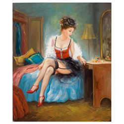 Taras Sidan- Original Giclee on Canvas "Mademoiselle"