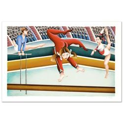 "Gymnast" Limited Edition Lithograph By Yuval Mahler, Numbered and Hand Signed with Certificate of A