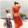 Image 2 : Pino (1931-2010), "Afternoon Stroll" Limited Edition on Canvas, Numbered and Hand Signed with Certif