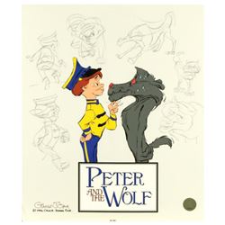 "Peter and the Wolf: Character Sketches" by Chuck Jones (1912-2002). Limited Edition Animation Cel w
