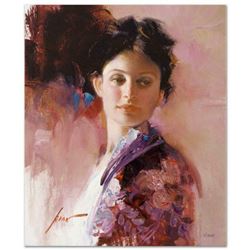 Pino (1939-2010), "Alice" Artist Embellished Limited Edition on Canvas, AP Numbered and Hand Signed