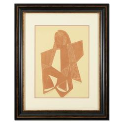 Neal Doty (1941-2016), Framed Unique Variation Mixed Media Linocut from an AP Edition, Hand Signed w