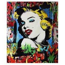 Nastya Rovenskaya- Mixed Media "Marilyn Monroe I"