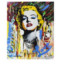 Nastya Rovenskaya- Mixed Media "Marilyn Monroe II"