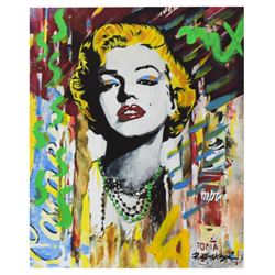 Nastya Rovenskaya- Mixed Media "Marilyn Monroe II"