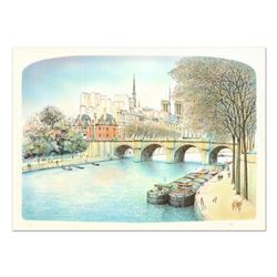 Rolf Rafflewski, "Seine II" Limited Edition Lithograph, Numbered and Hand Signed.