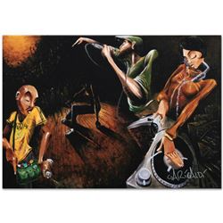 "The Get Down" Limited Edition Giclee on Canvas (60" x 40") by David Garibaldi, M Numbered and Signe