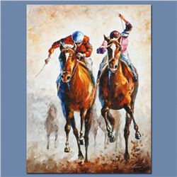 Leonid Afremov (1955-2019) "Contenders" Limited Edition Giclee on Canvas, Numbered and Signed. This