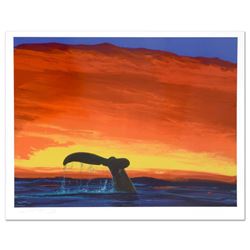 "Sounding Seas" Limited Edition Lithograph by Famed Artist Wyland, Numbered and Hand Signed with Cer