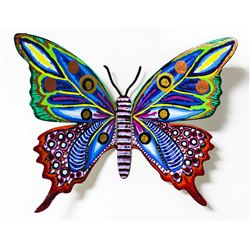 Patricia Govezensky- Original Painting on Cutout Steel "Butterfly CCLXXX"