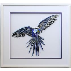 Patricia Govezensky- Original Painting on Laser Cut Steel "Macaw XVI"