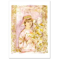 "Flora" Limited Edition Lithograph by Edna Hibel (1917-2014), Numbered and Hand Signed with Certific