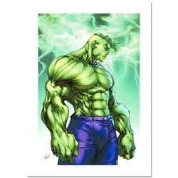 Stan Lee Signed, "Hulk #7" Numbered Marvel Comics Limited Edition Canvas by Michael Turner (1971-200