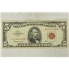 Image 1 : 1963 $5 US RED SEAL NOTE