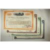 Image 2 : 4 ASSORTED VINTAGE STOCK CERTIFICATES FROM THE