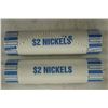 Image 1 : 2-$2 ROLLS OF JEFFERSON NICKELS 2010-P BU