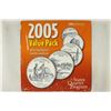 Image 1 : 2005-P & D VALUE PACK ALL 5 STATE QUARTERS ON INFO