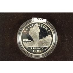 1999-P YELLOWSTONE N.P. PROOF SILVER DOLLAR