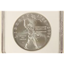 2006-P BEN FRANKLIN "SCIENTIST" SILVER DOLLAR NGC