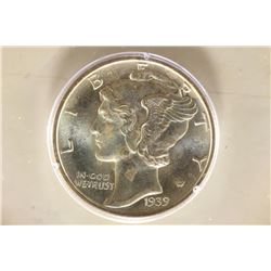 1939-D MERCURY DIME PCGS MS65FB