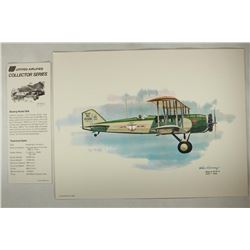 COLOR FRAMEABLE 8 1/2 X 11'' AIRLINE PRINT