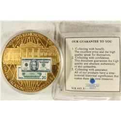 2" BANK NOTES OF THE USA PROOF PARTIALY COLORIZED