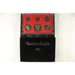 1981 US PROOF SET (WITH BOX)