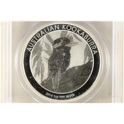 2014-P AUSTRALIA KOOKABURRA 1 OZ SILVER DOLLAR