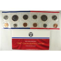 1987 US MINT SET (UNC) P/D (WITH ENVELOPE)