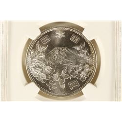 S39 (1964) JAPAN 1000 YEN OLYMPICS NGC MS66