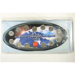 2000 CANADA MILLENNIUM QUARTER SET 13 QUARTERS