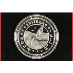 1993 ERITREA .999 SILVER PROOF $10 ISSUE LIMIT OF