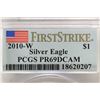 Image 3 : 2010-W AMERICAN SILVER EAGLE PCGS PR69 DCAM