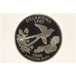 2008-S OKLAHOMA QUARTER NGC PF70 ULTRA CAMEO