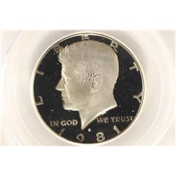 1981-S TYPE I KENNEDY HALF DOLLAR PCGS PR69 DCAM